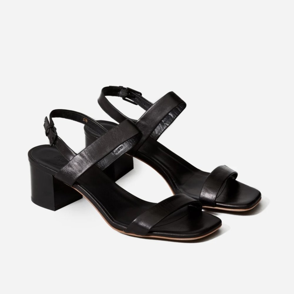 Everlane Double Strap Block Heel